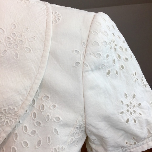 Vintage Antonio Melani Short Sleeve Eyelet Blazer - Picture 3 of 4